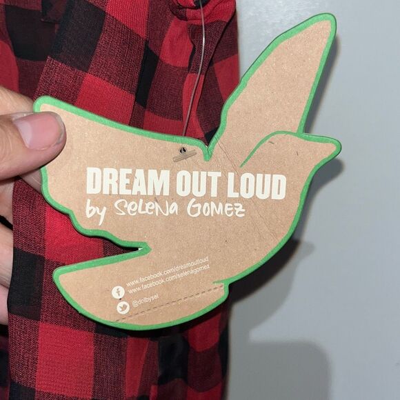 I’m Dream Out Loud by Selena Gomez Women's Plaid Sleeveless Lace Hem Top Small N - Picture 6 of 10